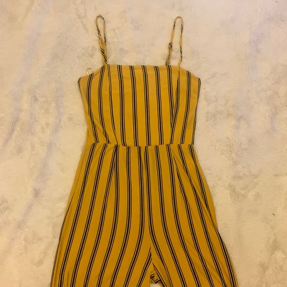 Blue notes Yellow Striped Jumpsuit Size S - Picture 3 of 8